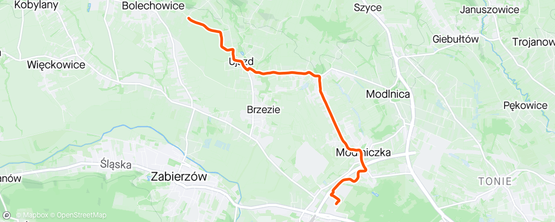 Map of the activity, Work ride