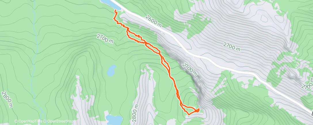 Map of the activity, Afternoon Backcountry Ski