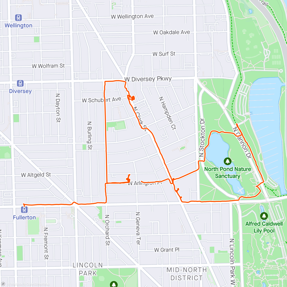 Map of the activity, Breakfast stroll