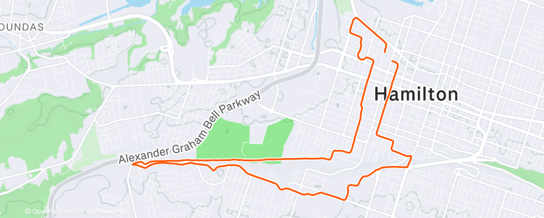 Map of the activity, Run with friends