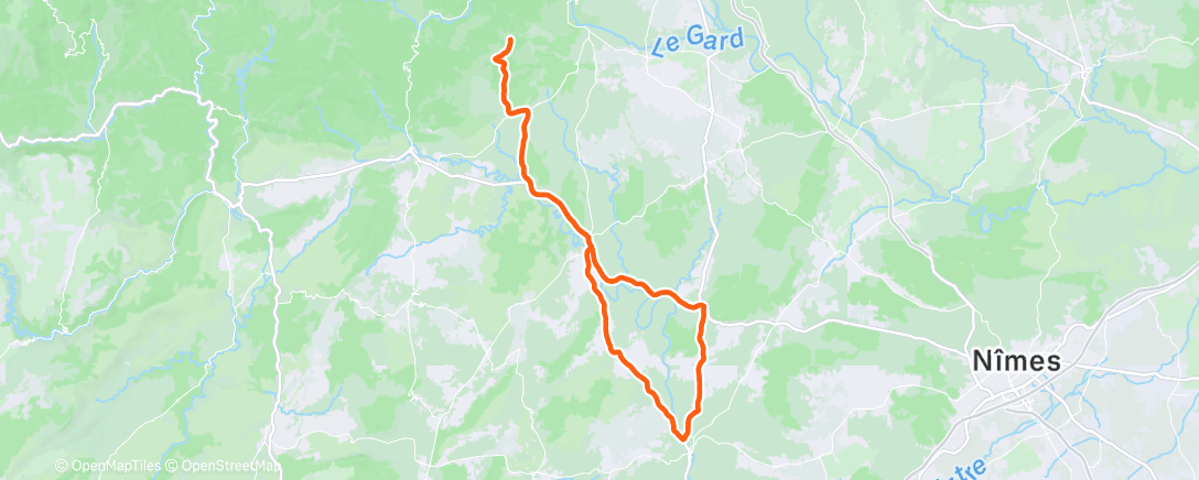 Map of the activity, Quissac avec mon cœur