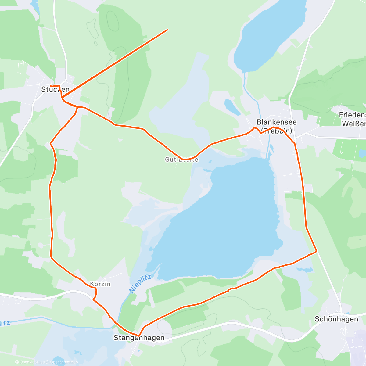 Map of the activity, Advent auf dem Land