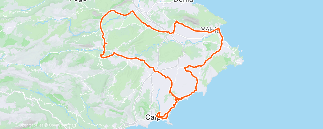 Карта физической активности (Morning Ride)