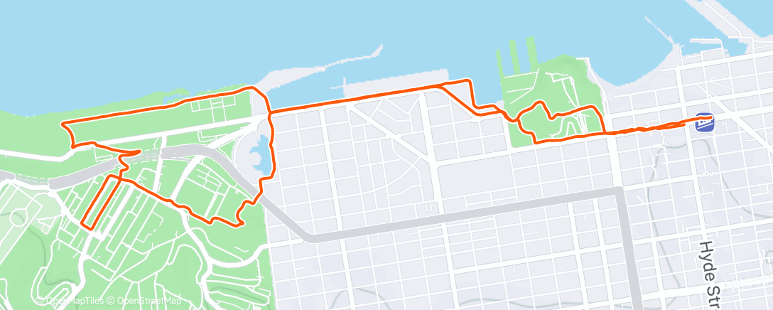 Map of the activity, Happy Saturday SF