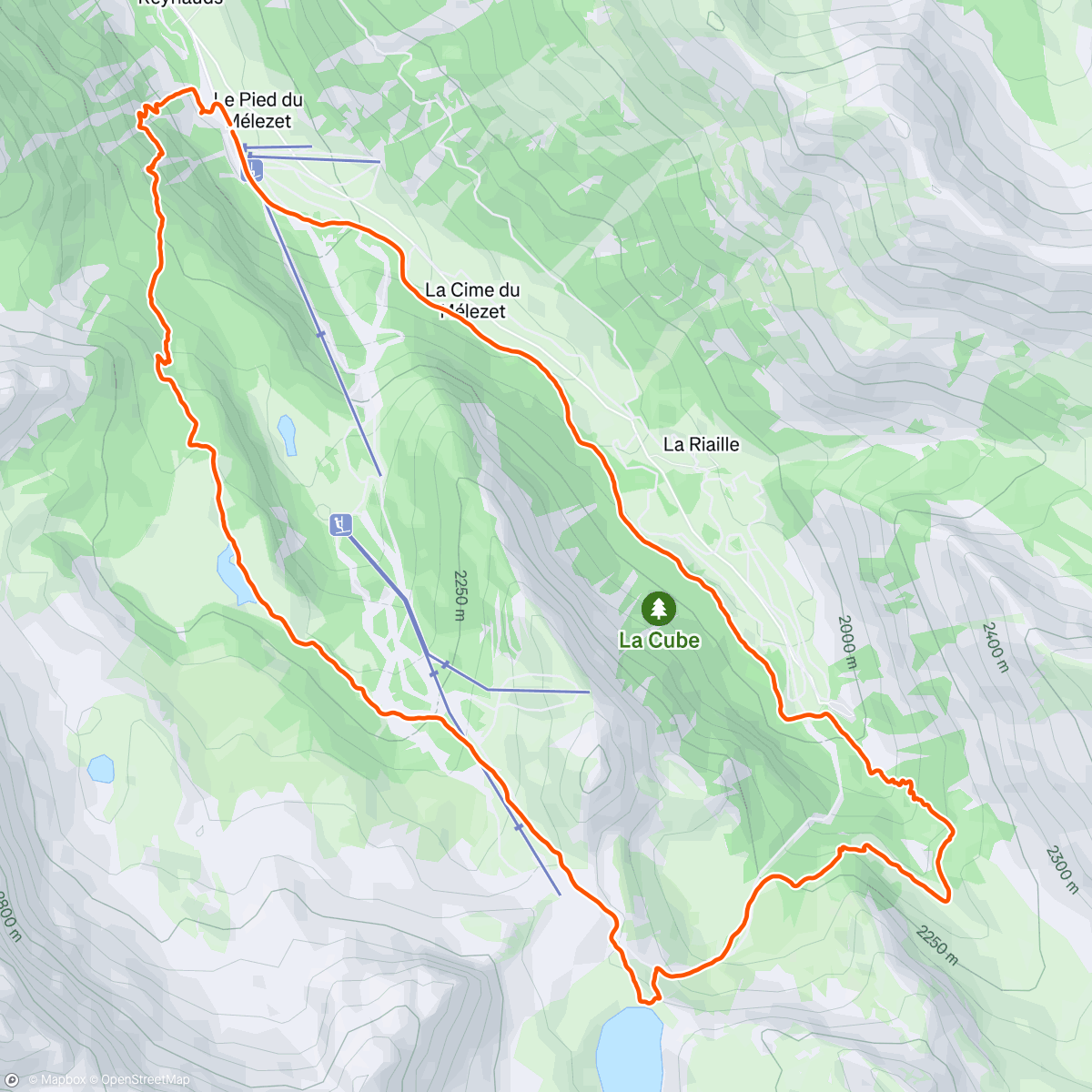 Map of the activity, Hello Ceillac ⛰️