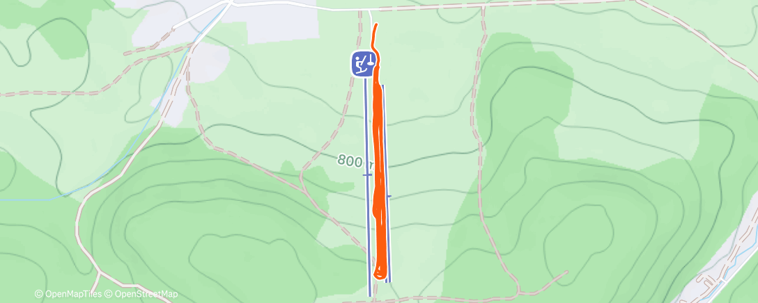 Карта физической активности (Morning Backcountry Ski)