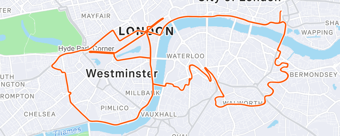 Map of the activity, Zwift 🪩 KLUB54 DISCOrd Sunday