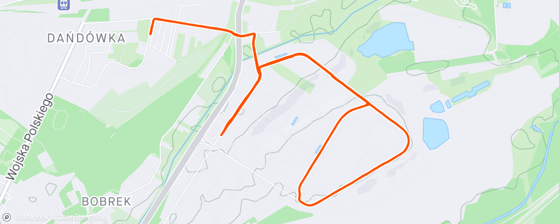 Map of the activity, 15x400m