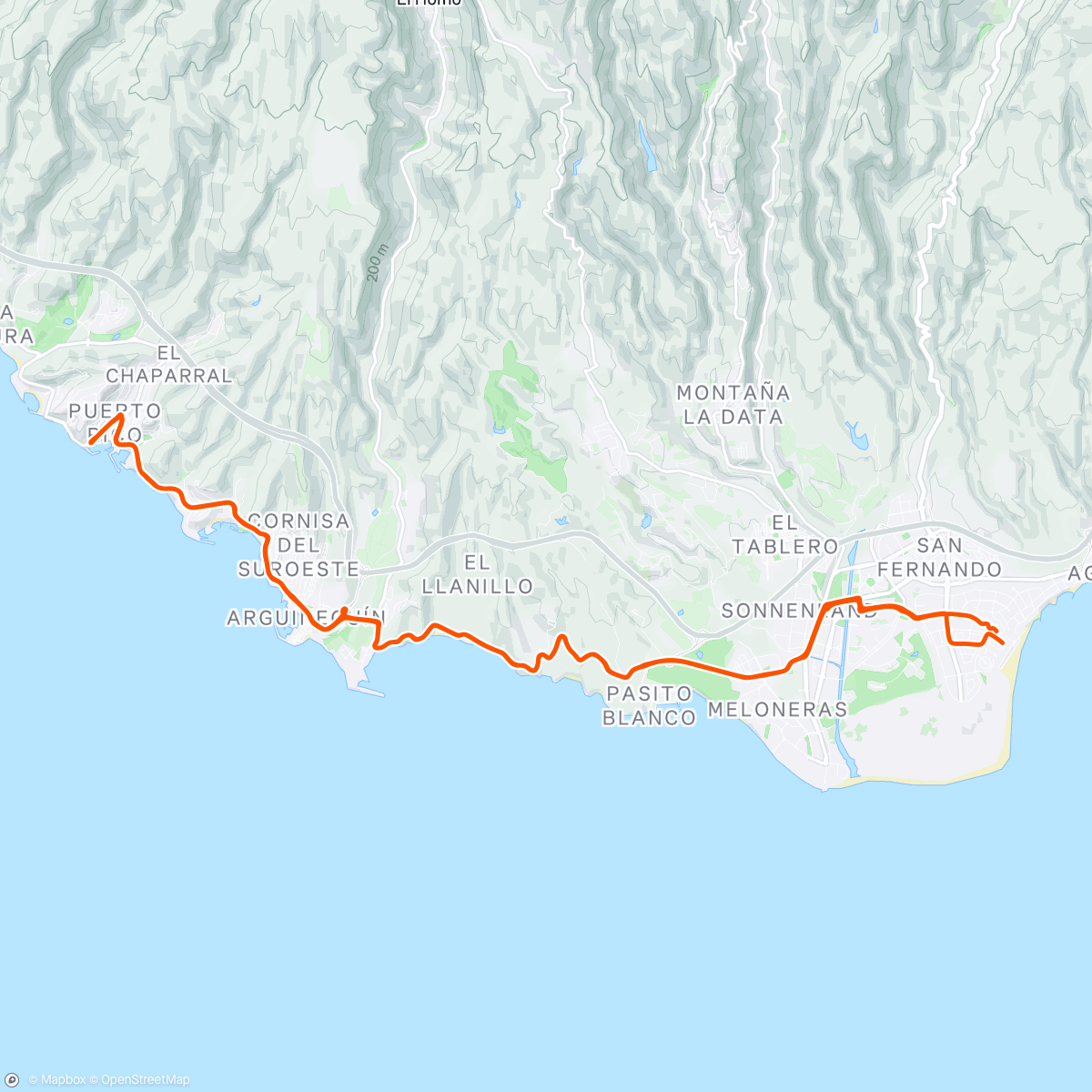 Map of the activity, Morning Ride