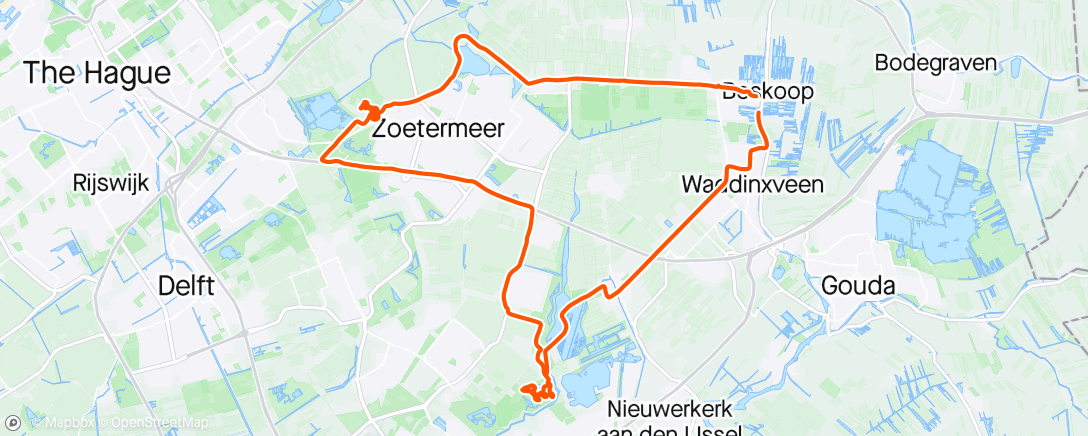 Mappa dell'attività 2 x Rondje dirty Hill en Zoetermeer