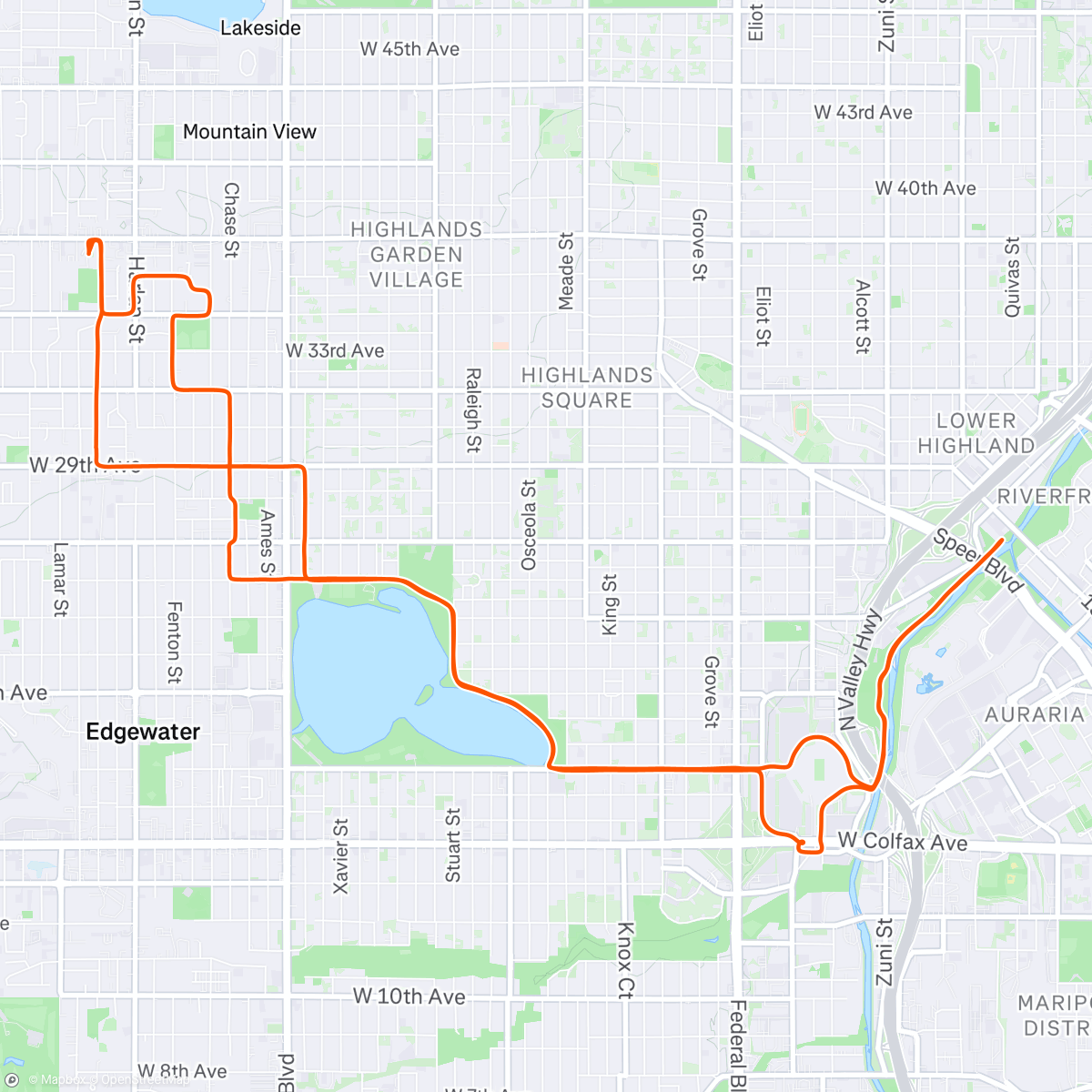 Map of the activity, Checking out some routes from the house