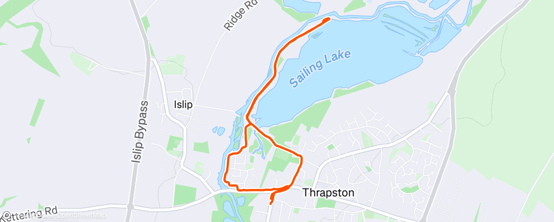 Map of the activity, Morning Walk