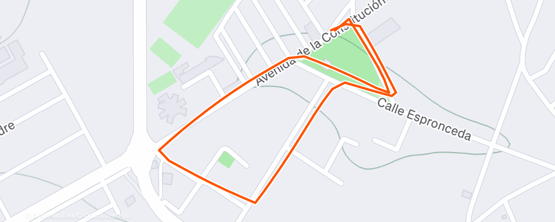 Карта физической активности (Carrera a la hora del almuerzo)