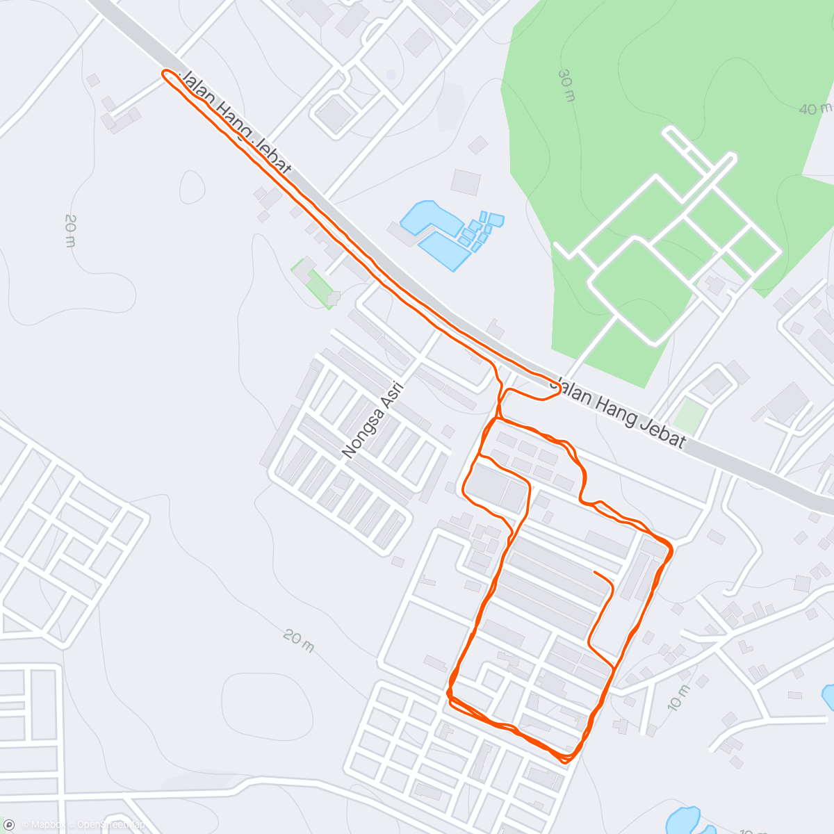 Mapa da atividade, 1st run after eid 1445H