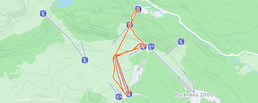 Map of the activity, Snowboard por la tarde (PART II)