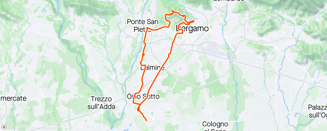 Map of the activity, Pioggia schivata