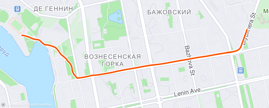 Карта физической активности (Дневной велозаезд)