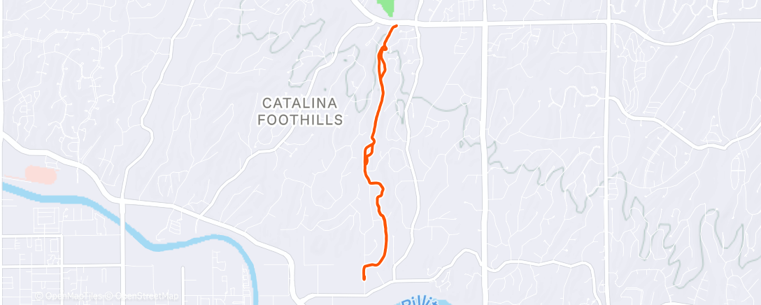 Map of the activity, Walk/jog