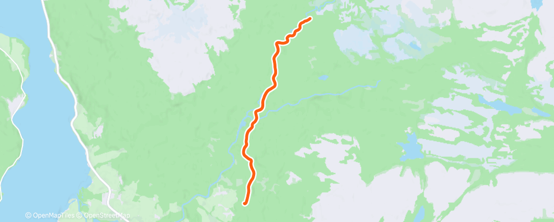 Map of the activity, Afternoon Nordic Ski