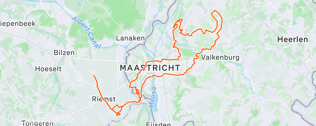 Map of the activity, Morning Mountain Bike Ride