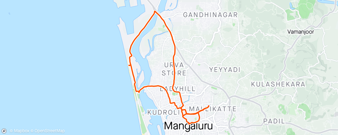 Map of the activity, Morning Ride