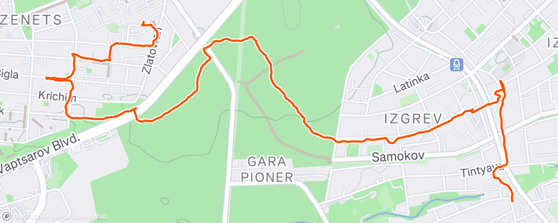 Map of the activity, City missions