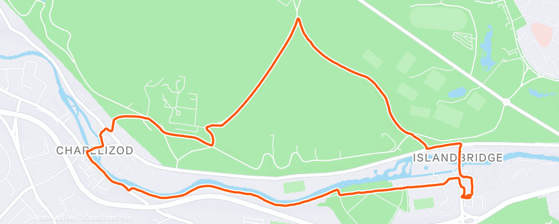 Map of the activity, Lunch Walk