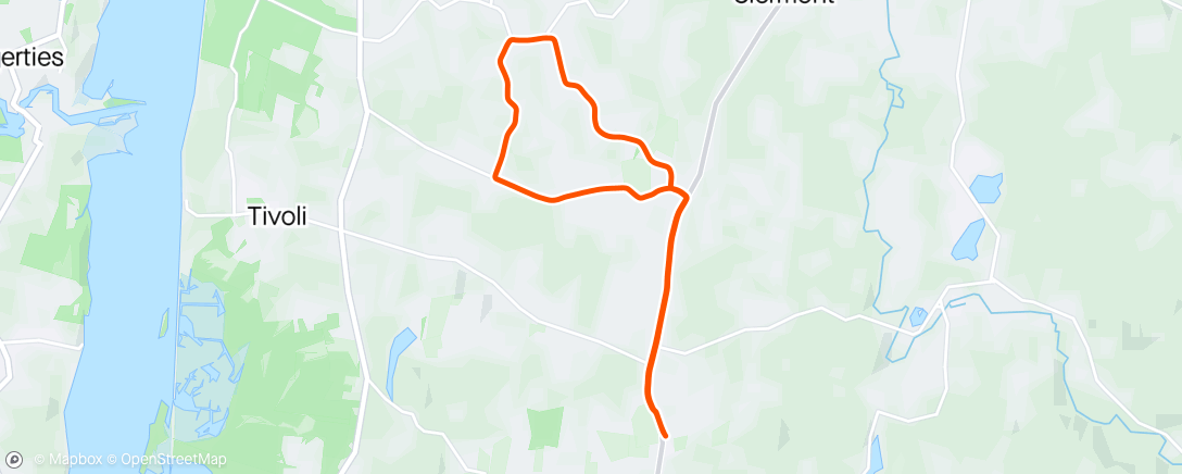 Map of the activity, Ride with the Mrs.