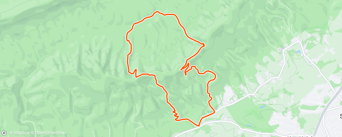Map of the activity, Chasing Dad up the mountain X2