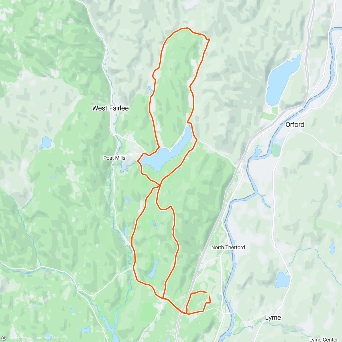 Map of the activity, 2024-04-23 I ❤️ Vermont ⛅