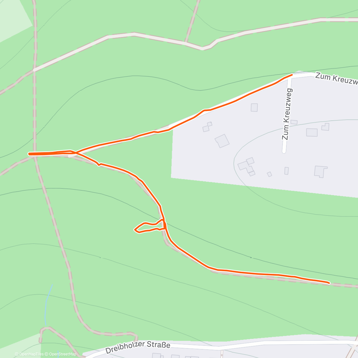 Map of the activity, Spaziergang am Nachmittag