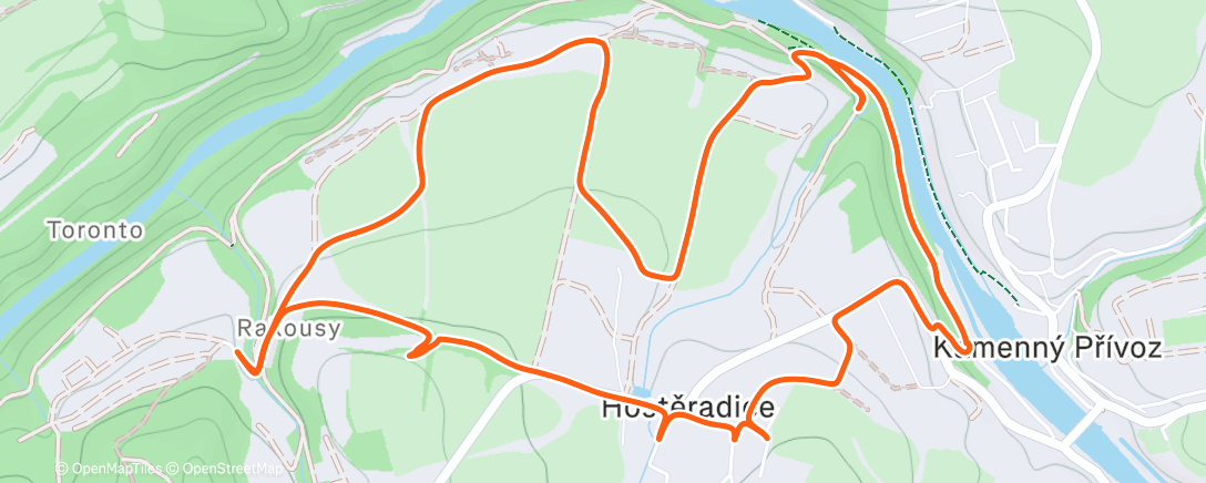 Карта физической активности (🔲 Squadhunt #77 Hostěradice)