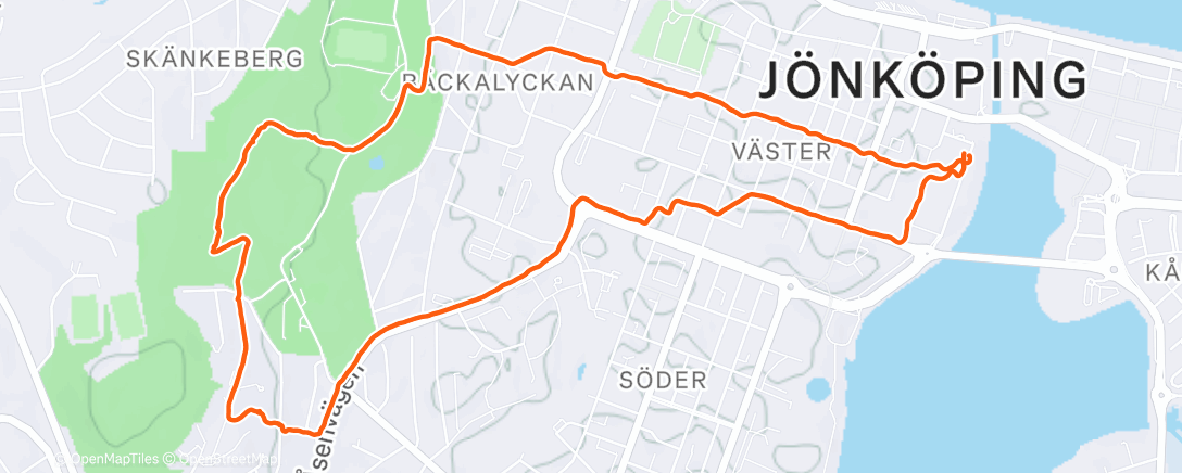 Map of the activity, Promenad i snön