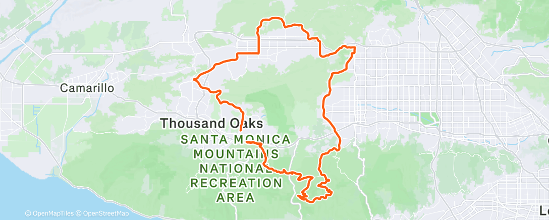 Map of the activity, Morning Ride