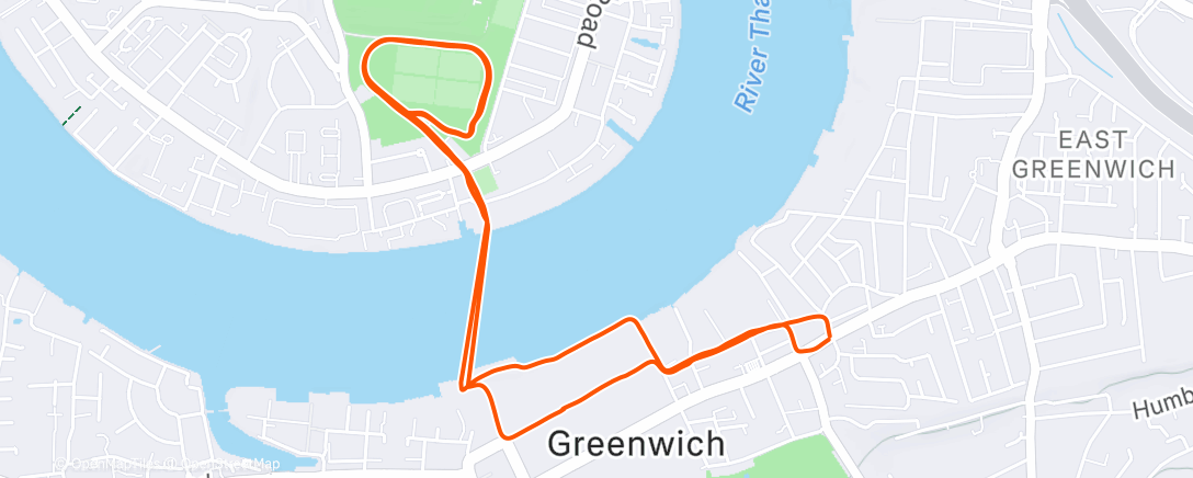 Map of the activity, 60 min at 140-145h/r (including 4*100 strides)