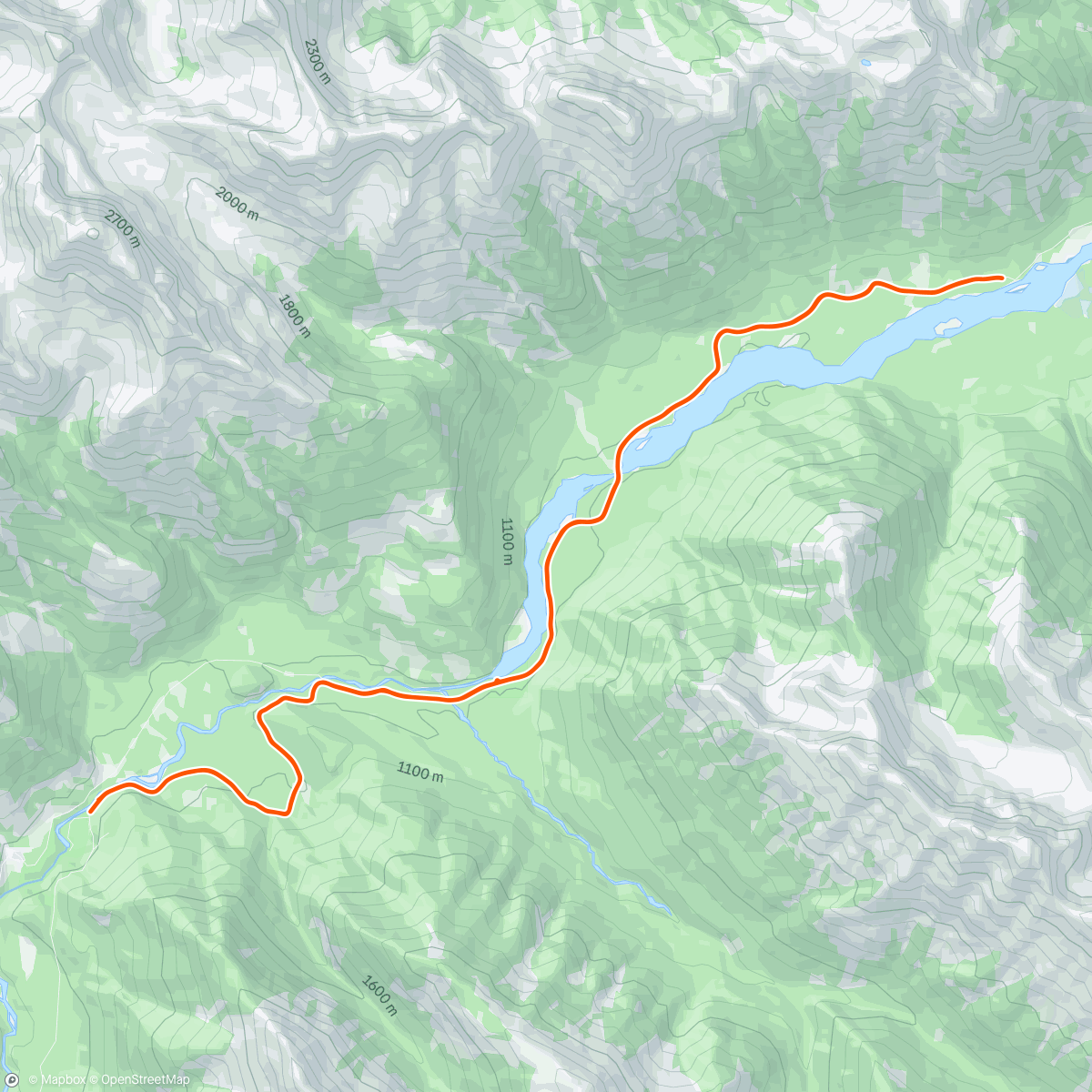 Map of the activity, Bikes & Bears & Blizzards