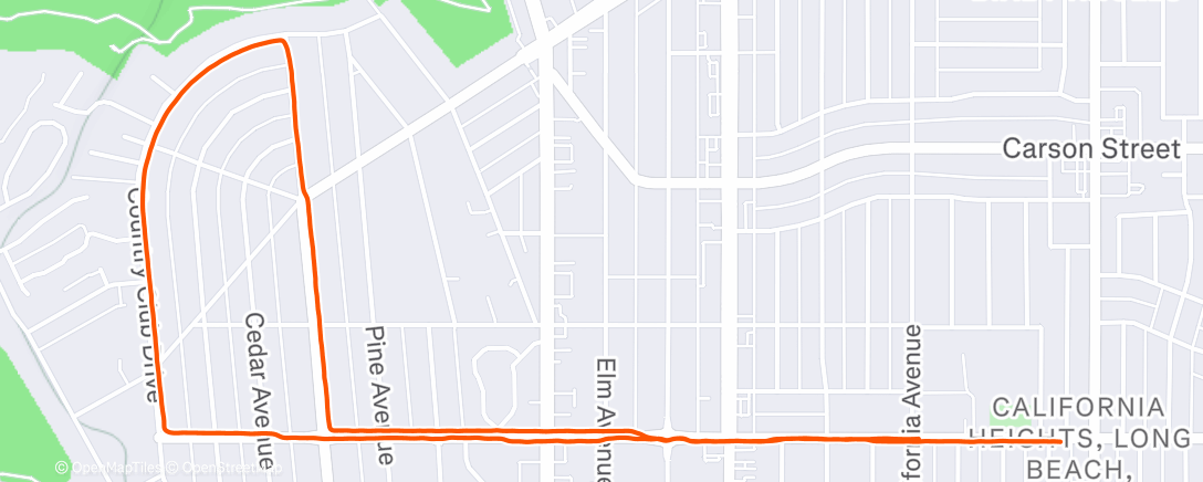 Map of the activity, Lunch Run