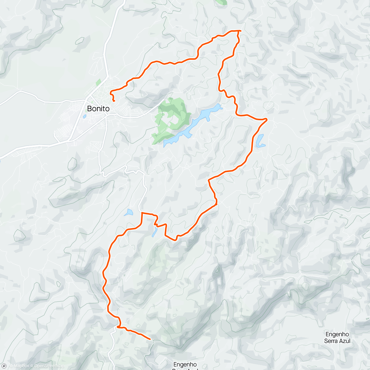 Carte de l'activité Pedalada de mountain bike em Bonito PE