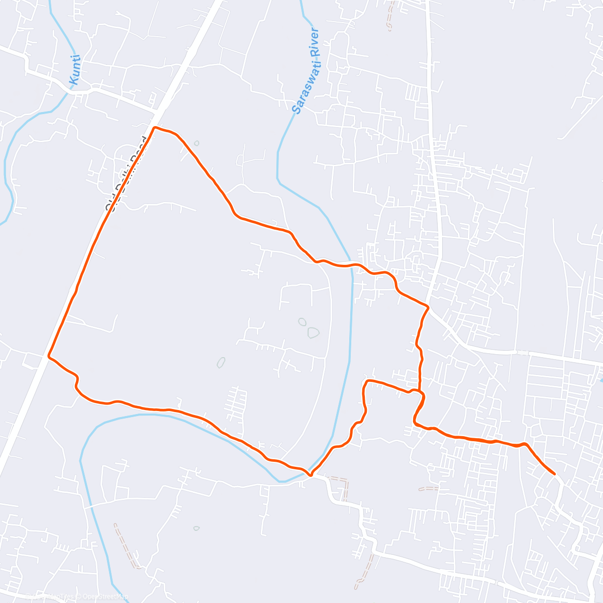 Карта физической активности (Morning Interval Run - Day 1 ( last run of the year 2025 🥹 ))