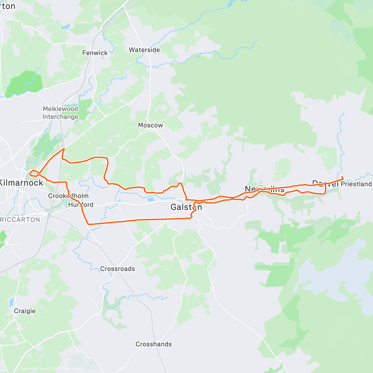 Map of the activity, No Sunday blues