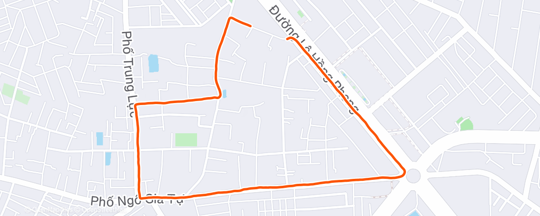 Карта физической активности (Night Run)