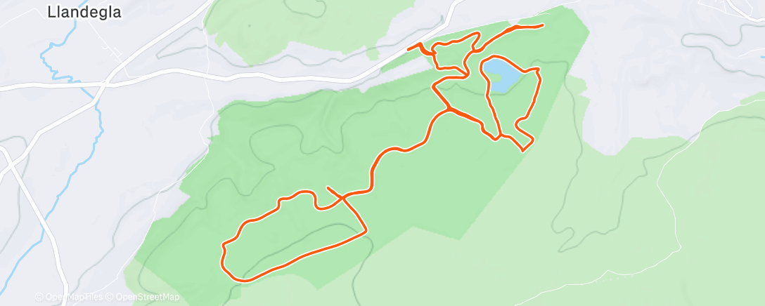 Map of the activity, Morning Run