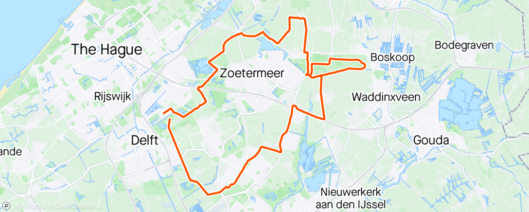 アクティビティ「Bentwoud solo. Het moderne fietsen.」の地図