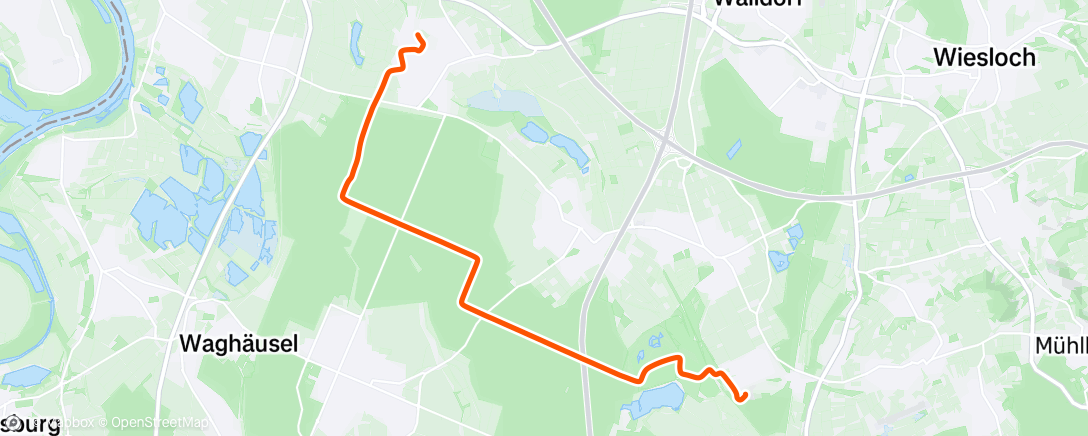 Map of the activity, Afternoon Ride