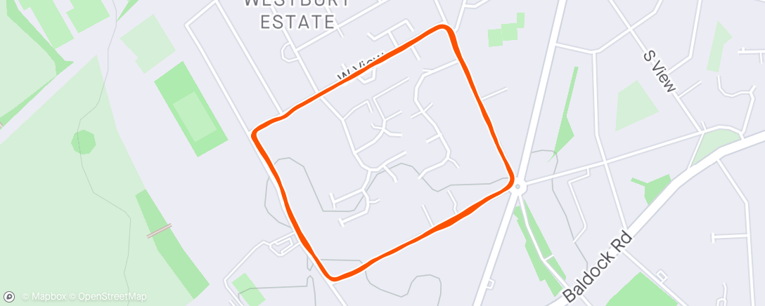アクティビティ「NHRR Spring Road 1 mile loops 💛」の地図