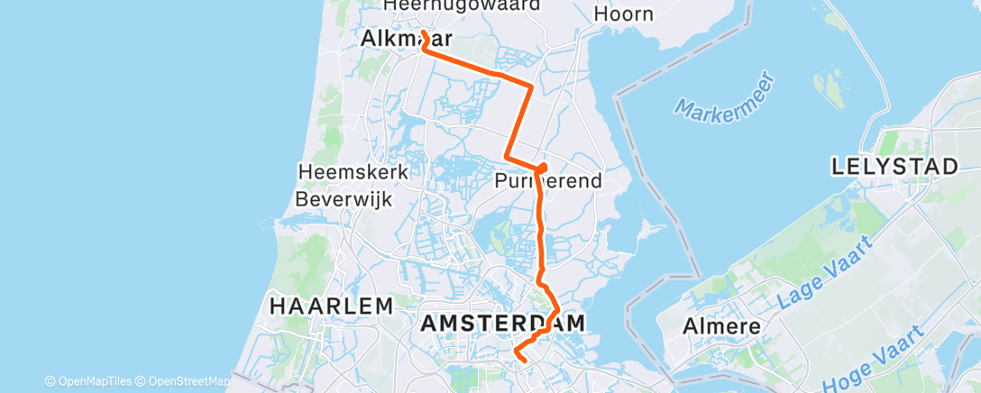 Mappa dell'attività Het was weer bar