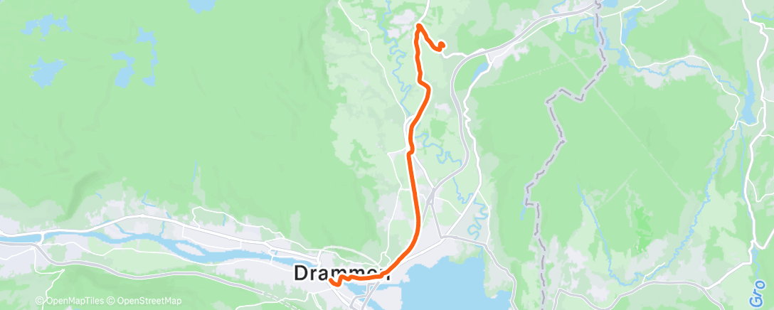 Map of the activity, Afternoon Mountain Bike Ride