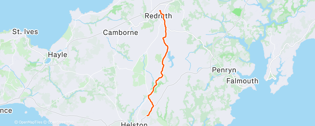 Map of the activity, Morning Ride