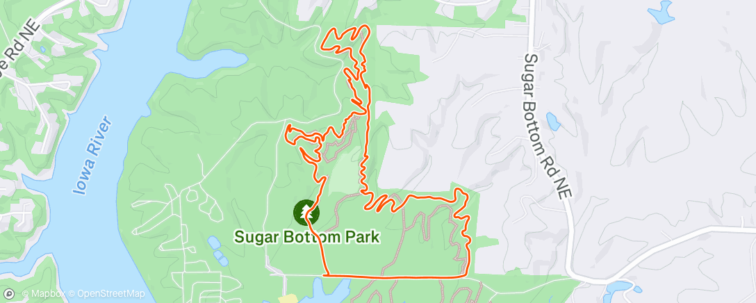 Map of the activity, Mtn SB with Will
