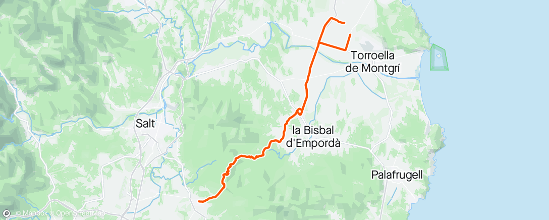 Map of the activity, Fork Service Pickup